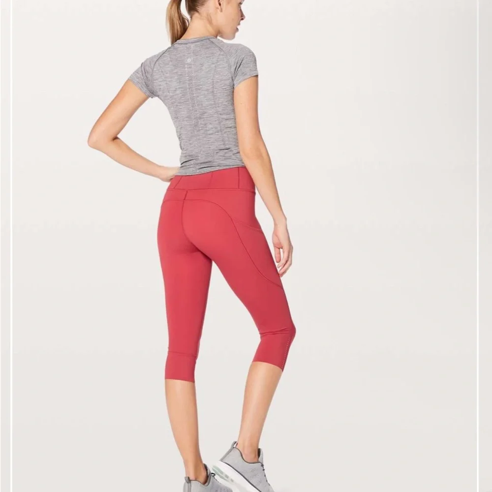 Euc Lululemon Fast & Free Crop II *Nulux 19